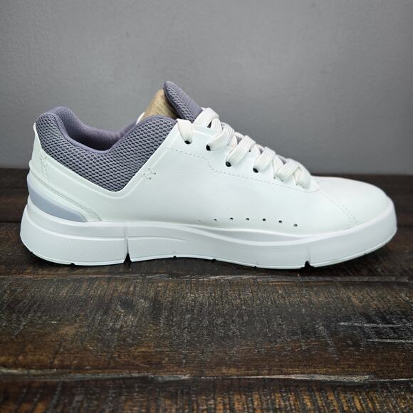 NEW On Cloud The Roger Advantage Womens Size 6.5 Court Tennis Shoes White Fossil - Picture 8 of 12